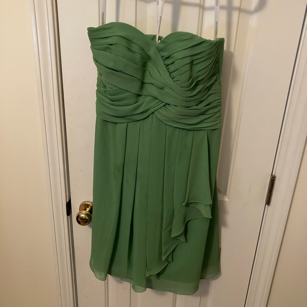 Knee length semi-formal/bridesmaid dress.
